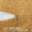 1 Peça Capa de Almofada Amarelo Mostarda (Sem Enchimento) Macia e Confortável, Amigável à Pele, Chenille Dupla Face, Fronha de Veludo Estilo Fazenda para Primavera/Verão, Capa de Almofada Decorativa Quadrada, Adequada para Sofá e Cama