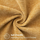 1 Peça Capa de Almofada Amarelo Mostarda (Sem Enchimento) Macia e Confortável, Amigável à Pele, Chenille Dupla Face, Fronha de Veludo Estilo Fazenda para Primavera/Verão, Capa de Almofada Decorativa Quadrada, Adequada para Sofá e Cama