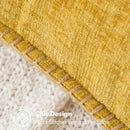 1 Peça Capa de Almofada Amarelo Mostarda (Sem Enchimento) Macia e Confortável, Amigável à Pele, Chenille Dupla Face, Fronha de Veludo Estilo Fazenda para Primavera/Verão, Capa de Almofada Decorativa Quadrada, Adequada para Sofá e Cama