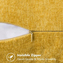 1 Peça Capa de Almofada Amarelo Mostarda (Sem Enchimento) Macia e Confortável, Amigável à Pele, Chenille Dupla Face, Fronha de Veludo Estilo Fazenda para Primavera/Verão, Capa de Almofada Decorativa Quadrada, Adequada para Sofá e Cama
