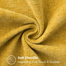 1 Peça Capa de Almofada Amarelo Mostarda (Sem Enchimento) Macia e Confortável, Amigável à Pele, Chenille Dupla Face, Fronha de Veludo Estilo Fazenda para Primavera/Verão, Capa de Almofada Decorativa Quadrada, Adequada para Sofá e Cama