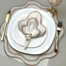 Vendedor IndicadoKit Jogo Americano Sousplat Bordado Suplat de Mesa Posta Redondo/Retangular e Guardanapos