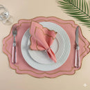 Vendedor IndicadoKit Jogo Americano Sousplat Bordado Suplat de Mesa Posta Redondo/Retangular e Guardanapos