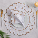 Vendedor IndicadoKit Jogo Americano Sousplat Bordado Suplat de Mesa Posta Redondo/Retangular e Guardanapos