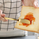 4/8 Peças Facas de Manteiga Douradas de Luxo, Espátulas de Aço Inoxidável para Geléia/Manteiga de Amendoim/Creme/Queijo, Adequadas para Café da Manhã/Sanduíches, Acessórios de Cozinha, Polimento Espelhado, Lavável na Máquina de Lavar Louça