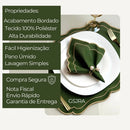 Vendedor IndicadoKit Jogo Americano Sousplat Bordado Suplat de Mesa Posta Redondo/Retangular e Guardanapos