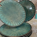 Jogo de Pratos Rasos de Jantar Tunisia Verde 29cm - Alleanza