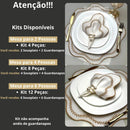 Vendedor IndicadoKit Jogo Americano Sousplat Bordado Suplat de Mesa Posta Redondo/Retangular e Guardanapos