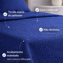 Colcha Cobre Leito Edredom Com Super Estilosa Protege e Decora a Cama Posta 200 fios Acabamento Detalhado