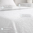 Colcha Cobre Leito Edredom Com Super Estilosa Protege e Decora a Cama Posta 200 fios Acabamento Detalhado