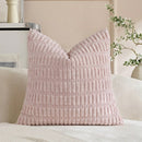 1 Peça Capa de Almofada Listrada Boêmia Verde Oliva (Enchimento de Almofada Não Incluído), Capa de Almofada Decorativa Quadrada Sólida de Veludo Macio, Adequada para Feriados, Sofá, Quarto, Cama, Todas as Estações