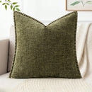 1 Peça Capa de Almofada Amarelo Mostarda (Sem Enchimento) Macia e Confortável, Amigável à Pele, Chenille Dupla Face, Fronha de Veludo Estilo Fazenda para Primavera/Verão, Capa de Almofada Decorativa Quadrada, Adequada para Sofá e Cama