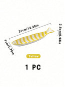 Cirelle 1 Peça Prato de Cerâmica para Temperos em Formato de Peixe, Prato para Molho de Soja, Prato para Sushi, Prato para Bolinhos em Formato de Peixe