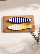 Cirelle 1 Peça Prato de Cerâmica para Temperos em Formato de Peixe, Prato para Molho de Soja, Prato para Sushi, Prato para Bolinhos em Formato de Peixe