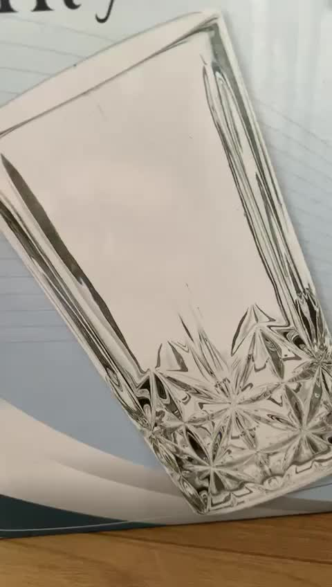 Jogo De Copos 6un Vidro Cristal Moonstone 360ml Kehome 88009