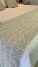 Kit Peseira Cama Casal Queen King Manta de Tricot + 2 Capas de Almofada Para Cama Sofá Decoração FI