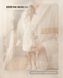 Robe 7062 romantic feminino roupão de banho confortável noite inverno grosso