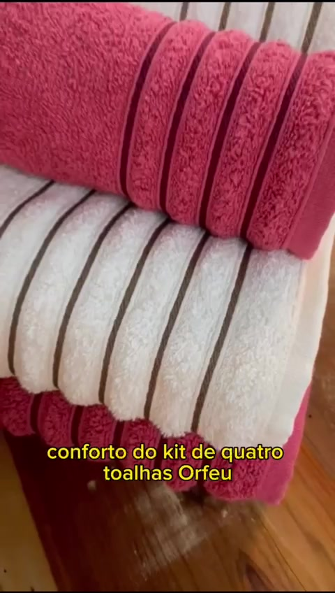 Kit 4 Toalhas (02 Banho e 02 Rosto) - Jogo de Toalhas 100% Algodão Grande 75cm x 130cm 460g