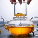 Chaleira Bule De Vidro Com Infusor Chá Direto Ao Fogo Resistente Ao Calor 800ml