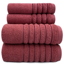 Kit 4 Toalhas (02 Banho e 02 Rosto) - Jogo de Toalhas 100% Algodão Grande 75cm x 130cm 460g