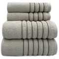 Kit 4 Toalhas (02 Banho e 02 Rosto) - Jogo de Toalhas 100% Algodão Grande 75cm x 130cm 460g