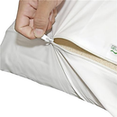 Kit 4 fronha impermeável anti - ácaro Cor Branco com zíper 70cm x 50cm Promoção