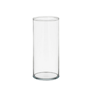 Kit vaso tubo de vidro cilíndrico decorativo 21 e 18cm arranjo flores decoração