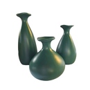 Trio Vaso Garrafa De Cerâmica Decorativa Para decoração Sala Suculenta