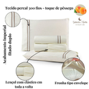 Jogo de Lençol Casal 3 Peças 300 Fios Ultra Macio Roupa de Cama Casal Padrão