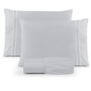 Jogo de Lençol Casal 3 Peças 300 Fios Ultra Macio Roupa de Cama Casal Padrão