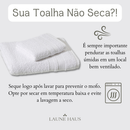 Kit 10 Toalhas 5 Banho e 5 Rosto Modelo Anna - Branca Padrão Hotel Macia Spa Pousadas Airbnb Hostel