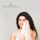 Kit 10 Toalhas 5 Banho e 5 Rosto Modelo Anna - Branca Padrão Hotel Macia Spa Pousadas Airbnb Hostel