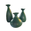 Trio Vaso Garrafa De Cerâmica Decorativa Para decoração Sala Suculenta