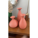 Trio Vaso Garrafa De Cerâmica Decorativa Para decoração Sala Suculenta