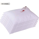 Kit 4 fronha impermeável anti - ácaro Cor Branco com zíper 70cm x 50cm Promoção