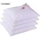 Kit 4 fronha impermeável anti - ácaro Cor Branco com zíper 70cm x 50cm Promoção