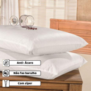 Kit 4 fronha impermeável anti - ácaro Cor Branco com zíper 70cm x 50cm Promoção