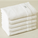 Kit 5 Toalha de Rosto Branca Grossa Grande 46x80 cm 100% Algodão Felpuda M. Tereza Hotel Pousada Spa