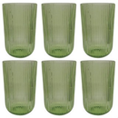 Conjunto com 6 Unidades de Copo Canelado Versalhes de Vidro 460ml