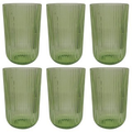 Conjunto com 6 Unidades de Copo Canelado Versalhes de Vidro 460ml