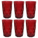 Conjunto com 6 Unidades de Copo Canelado Versalhes de Vidro 460ml