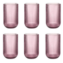 Conjunto com 6 Unidades de Copo Canelado Versalhes de Vidro 460ml