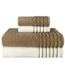 Kit 4 Toalhas (02 Banho e 02 Rosto) - Jogo de Toalhas 100% Algodão Grande 75cm x 130cm 460g