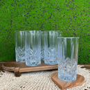 Jogo De Copos 6un Vidro Cristal Moonstone 360ml Kehome 88009