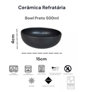 Bowl 500 ml em Cerâmica Rústica Unitário Várias Cores Disponíveis