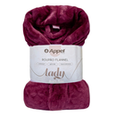 Roupão Plush Flannel Fleece Lady Feminino Manga Longa Luxo Toque Aveludado Com Bolso Premium Appel