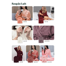 Roupão de Banho Flannel Lady Appel Microfibra Adulto Feminino Toque Aveludado Extra Maciez 260g/m²