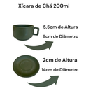 Aparelho de Jantar Verde Escuro Rústico Cerâmica 24-36 Peças