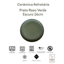 Aparelho de Jantar Verde Escuro Rústico Cerâmica 24-36 Peças