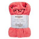 Roupão Plush Flannel Fleece Lady Feminino Manga Longa Luxo Toque Aveludado Com Bolso Premium Appel